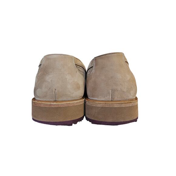 Mezlan Suede Puerto Cut Out Natural Beige Preppy Academia Loafers 9.5 EUC main image 5